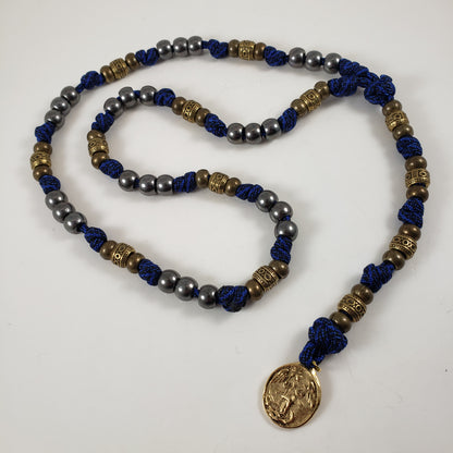 Saint Michael the Archangel Chaplet paracord rosary wide