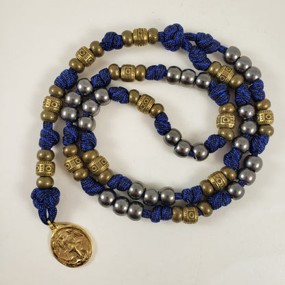 Saint Michael the Archangel Chaplet paracord rosary main pic