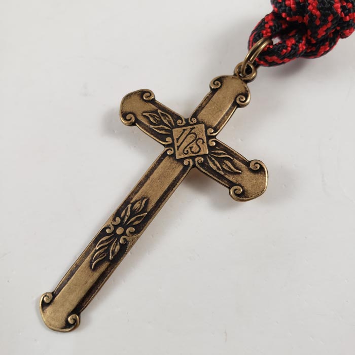 Saint George Dragon Slayer Handmade Paracord Rosary Cross