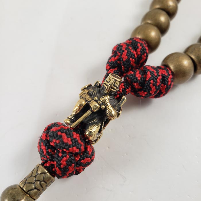 Saint George Dragon Slayer Handmade Paracord Rosary Centerpiece