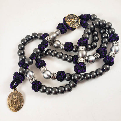 Seven Sorrows Mater Dolorosa Handmade Catholic Chaplet Wide