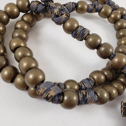 Warhorse Handmade Paracord Catholic Rosary Marian Devotion Made in the USA Detail