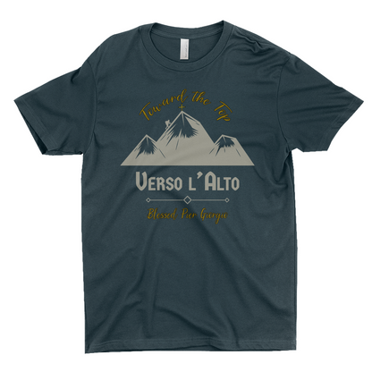 Verso l'Alto Toward the Top Catholic T-shirt