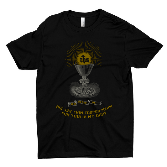 This Is My Body Catholic T-shirt Black Front