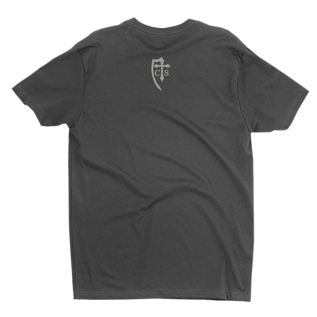 Burning Hearts Catholic T-Shirt  Black Back