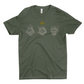 Burning Hearts Catholic T-Shirt  OD Green Front