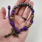 TWR-v3 Trench Wrist Rosary Version 3 Paracord Rosary Bracelet Purple
