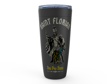 Saint Florian Firefighter 20 oz Tumbler Front